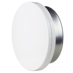 Přívodní talířový ventil s montážní přírubou Ø 100 mm, bílý