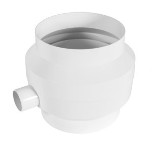 Plastová kondenzační jímka Ø 125 mm pro odvod vody z ventilačního potrubí