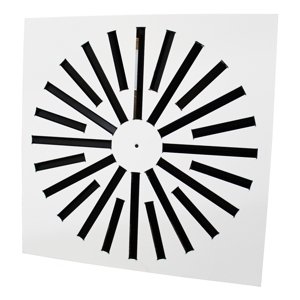 Vířivý anemostat čtvercový AMS 393x393 mm / 16 lamel