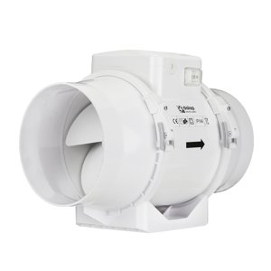 Ventilátor do potrubí axiální plastový s přepínačem rychlosti Ø 125 mm