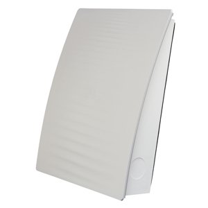 Šedá venkovní mřížka s motivem vlny pro pokojovou rekuperaci Dalap ZEPHIR SIMPLE