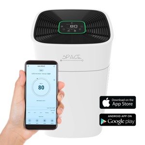 Čistička vzduchu Airbi SPACE WIFI pro velké prostory s vícestupňovou filtrací a ionizátorem