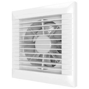 Ventilátor do koupelny Dalap 150 LEA ZW s žaluzií, časovačem a čidlem vlhkosti, Ø 150 mm