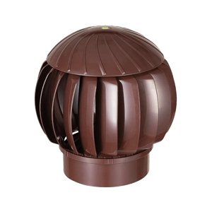 Ventilační rotační hlavice Dalap DORN P, Ø 160 mm, hnědá