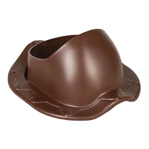 Plastová střešní průchodka Dalap STT pro zaoblené tašky, hnědá