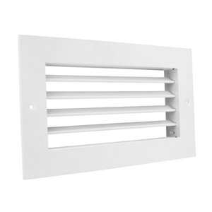 Větrací mřížka kovová Dalap GMAS s nastavitelnou žaluzií 300x150 mm, bílá