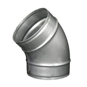 Kovové koleno kulaté 45°, Ø 125 mm