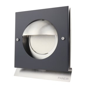 Nerezová větrací mřížka se stříškou a zpětnou klapkou Kappa 100 BLACK, Ø 100 mm