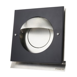 Nerezová větrací mřížka se stříškou a pachotěsnou zpětnou klapkou Kappa 150 BLACK, Ø 150 mm