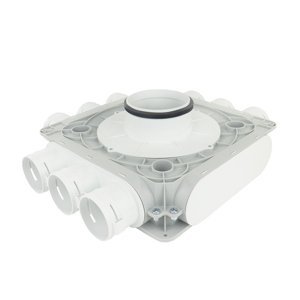 Plastový distribuční box Dalap Flexitech PADB, 9 vývodů o Ø 63 mm, příruba Ø 125 mm