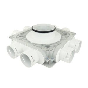 Plastový distribuční box Dalap Flexitech PADB, 8 vývodů o Ø 75 mm, příruba Ø 160 mm