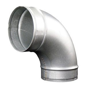 Kovové koleno kulaté 90°, Ø 80 mm