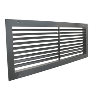 Větrací mřížka kovová Dalap GMAS s nastavitelnou žaluzií 500x200 mm, šedá