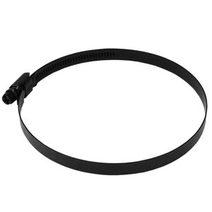 Kovový stahovací pásek Dalap MCD, Ø 80 mm, černý