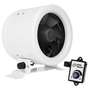 Potrubní ventilátor Dalap MF 200 EC s úsporným motorem a regulátorem otáček, Ø 200 mm