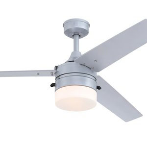 Stropní ventilátor Westinghouse RIVERTON 73165, Ø 132 cm, stříbrný, s osvětlením