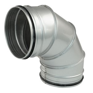 Nerezové koleno kulaté Dalap BENDI-O 90° s těsnící gumou, Ø 150 mm