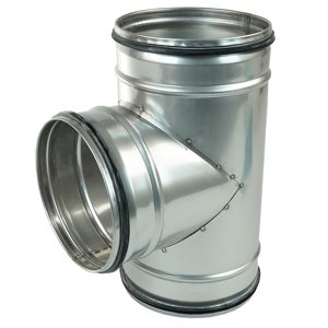 Nerezová odbočka “T” Dalap TMI-O s těsnící gumou, Ø 150 / Ø 150 mm