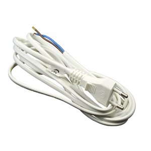 Napájecí kabel k ventilátorům 2x0,75 mm, délka 3 m, bílý