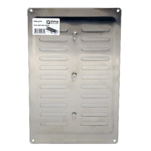 Nerezová větrací mřížka s mechanickým ovládáním 260x165 mm