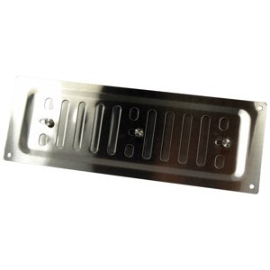 Nerezová větrací mřížka s mechanickým ovládáním 260x90 mm