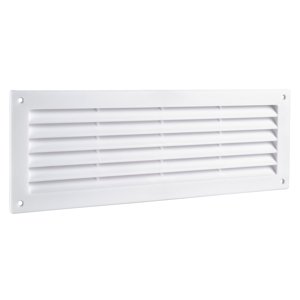 PVC dveřní větrací mřížka 462x124 mm, bílá