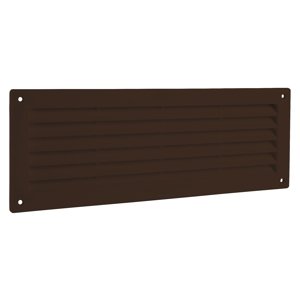 PVC dveřní větrací mřížka 462x124 mm, hnědá